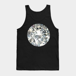 Illustration of a round shinny diamond Tank Top